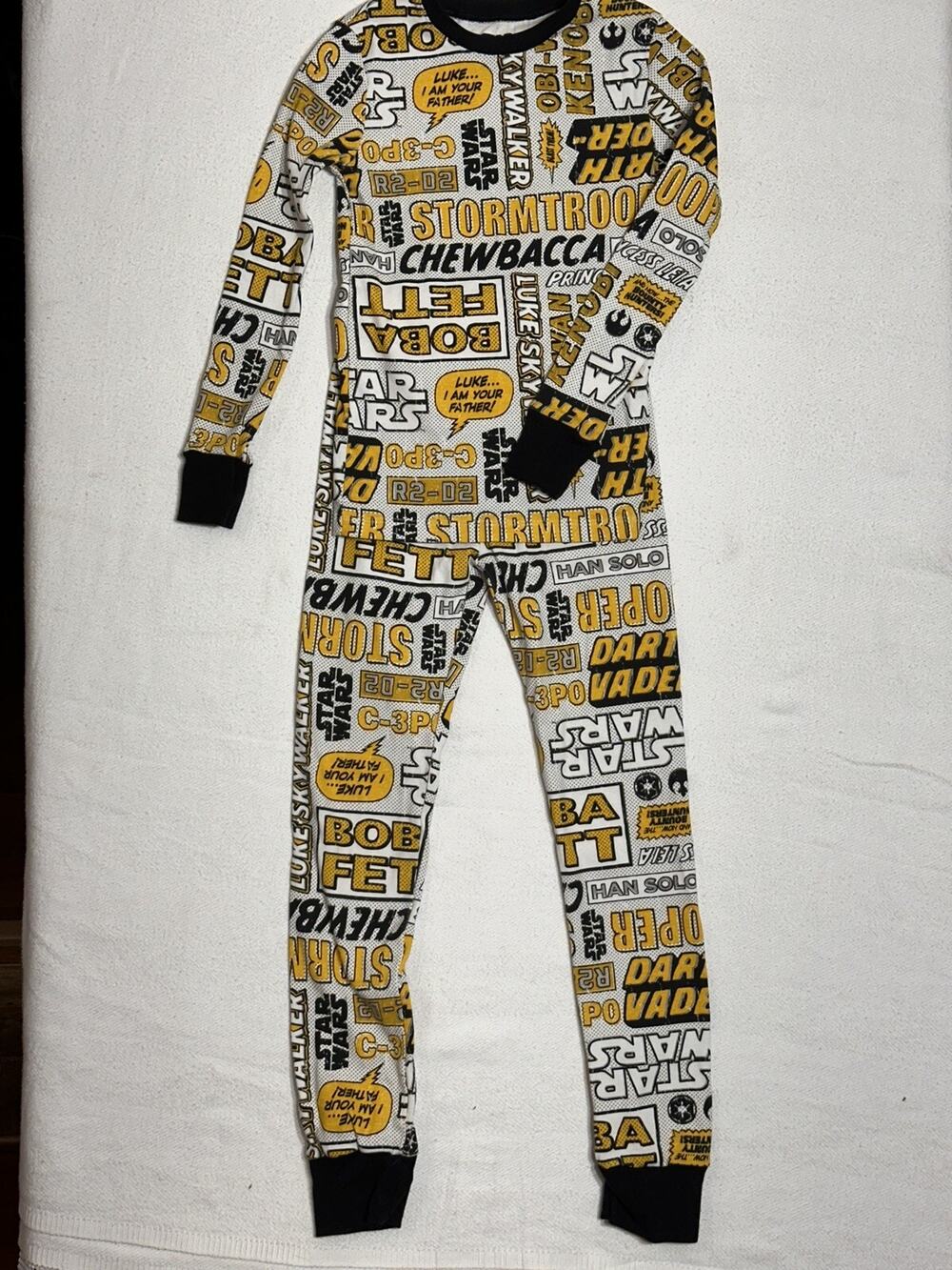 Star Wars Pajama Sleep Set Long Sleeve Amazon Kid's Unisex Size L (10) EUC